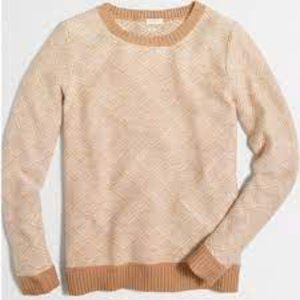 J. Crew Diamond Jacquard Plus-Size Sweater XXL